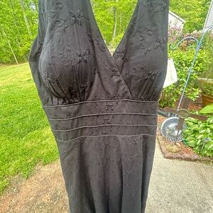 Backless halter dress black by M Rogers size 8